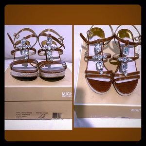 Michael Kors Jayden Wedge barley leather